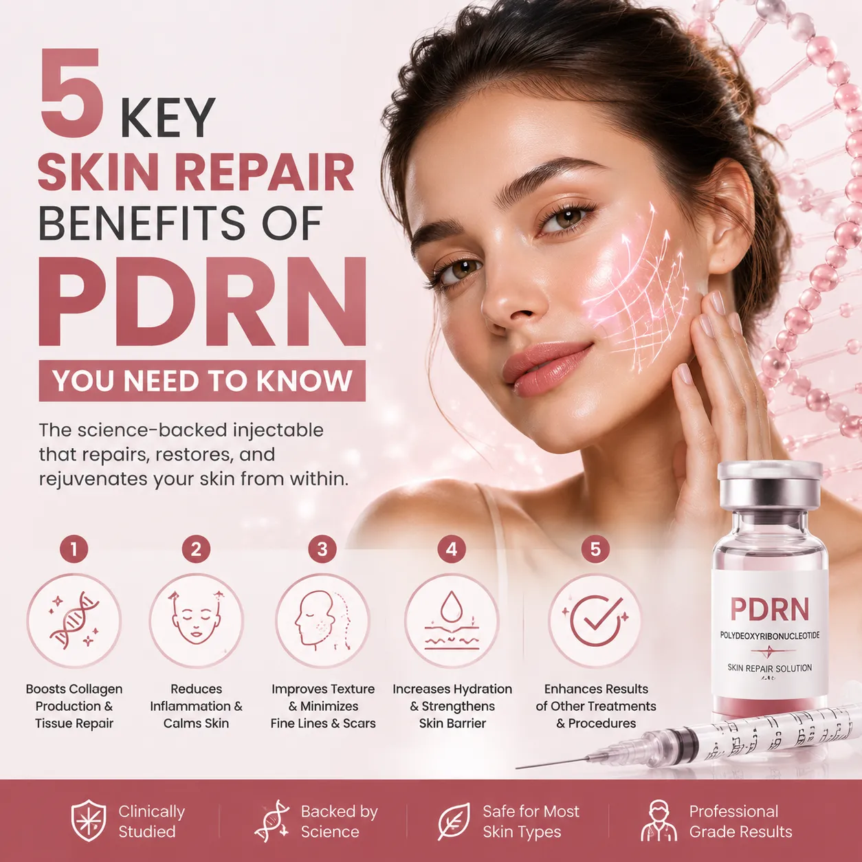 5 Key Skin Repair Benefits of PDRN You Need to Know