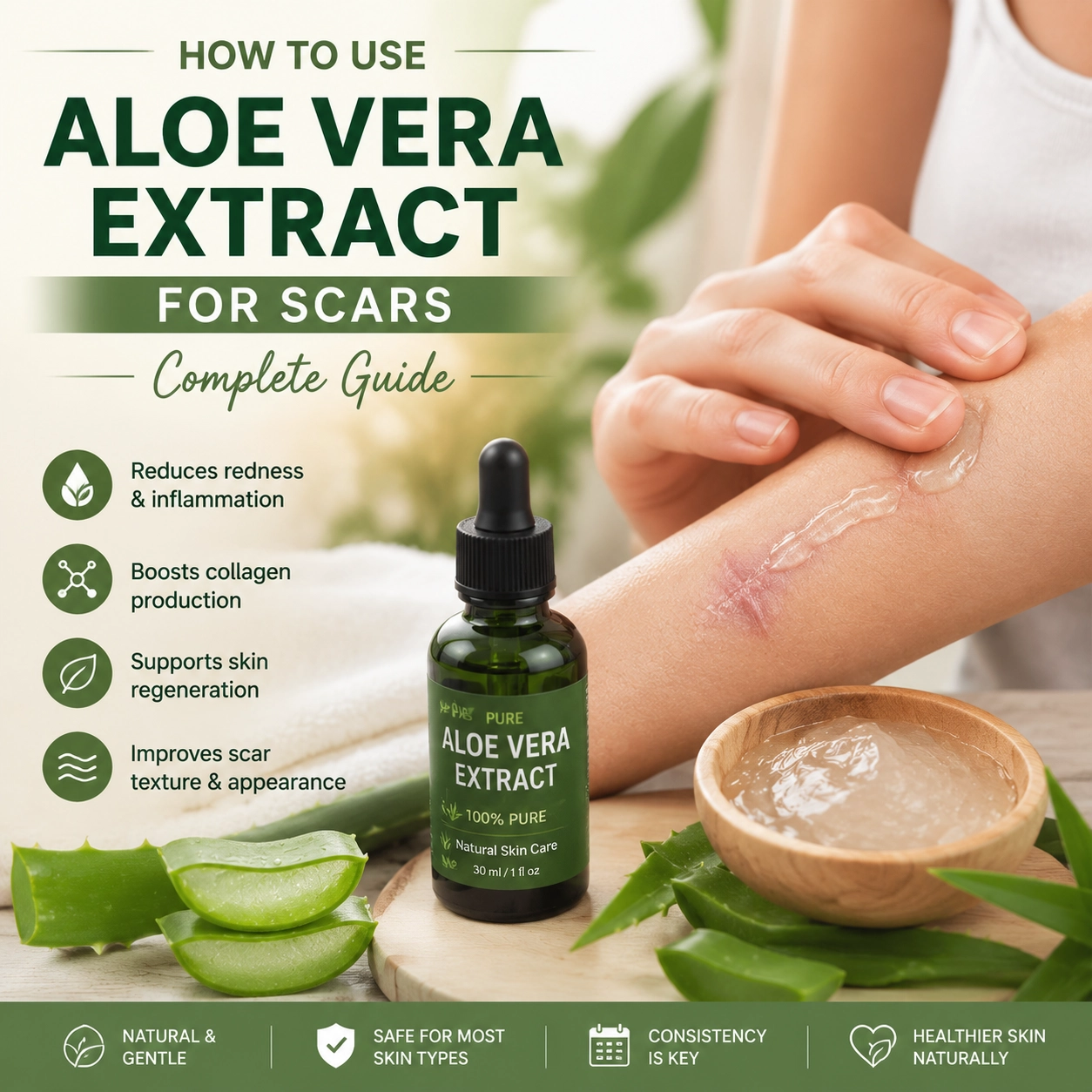 How to use Aloe Vera Extract for scars