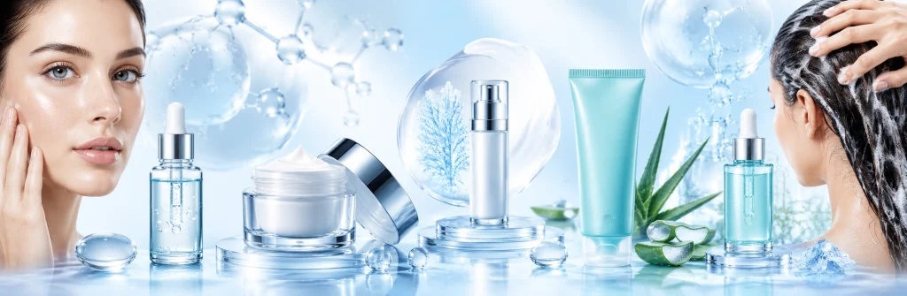 Kosmetická přísada Ection používaná v sérech, hydratačních krémech, opalovacích krémech a produktech pro péči o vlasy