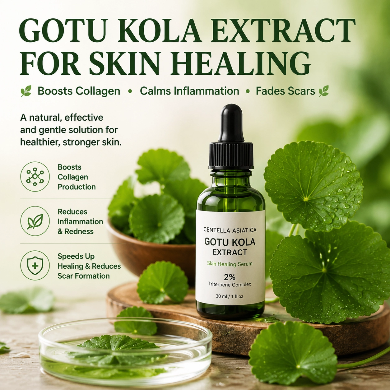 Gotu Kola Extract for skin healing: Complete Guide