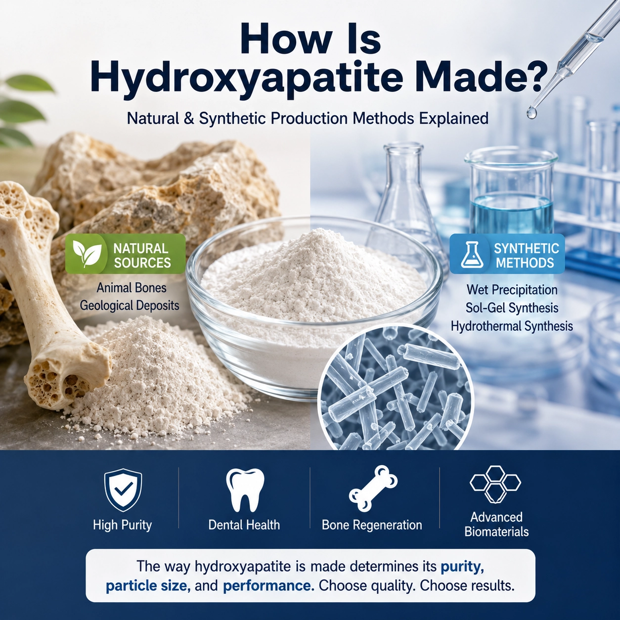 How Is Hydroxyapatite Made, and Why Does the Production Method Matter?
