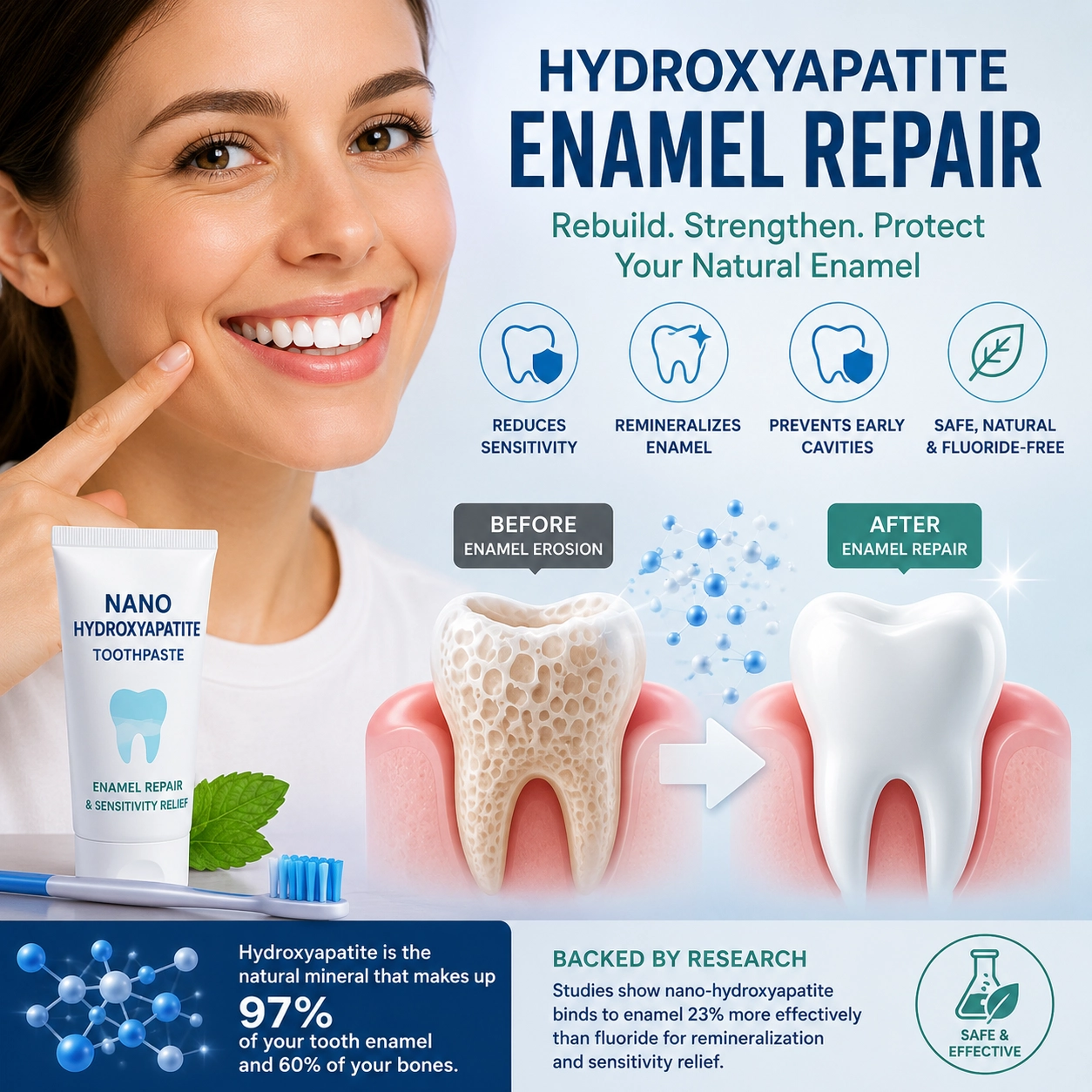 Hydroxyapatite Enamel Repair for Beginners: What You Need to Know