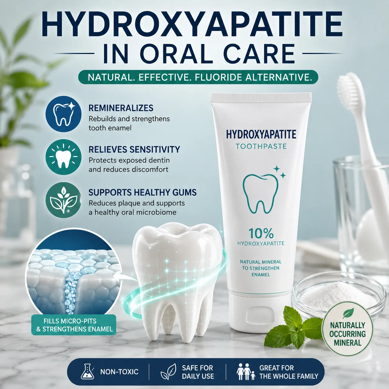 What Is Hydroxyapatite in Oral Care Product and Does It Actually Work?
