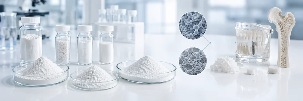 Porous hydroxyapatite granules and scaffold material used for bone repair and orthopedic implant applications