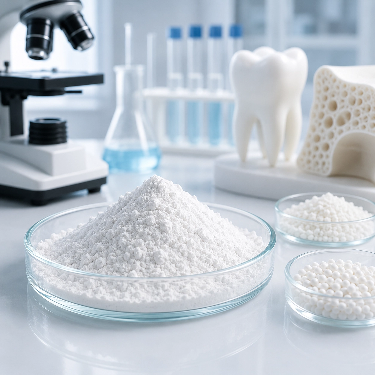 Hidroxiapatit por nyersanyag: Tulajdonságok, minőségek és alkalmazások