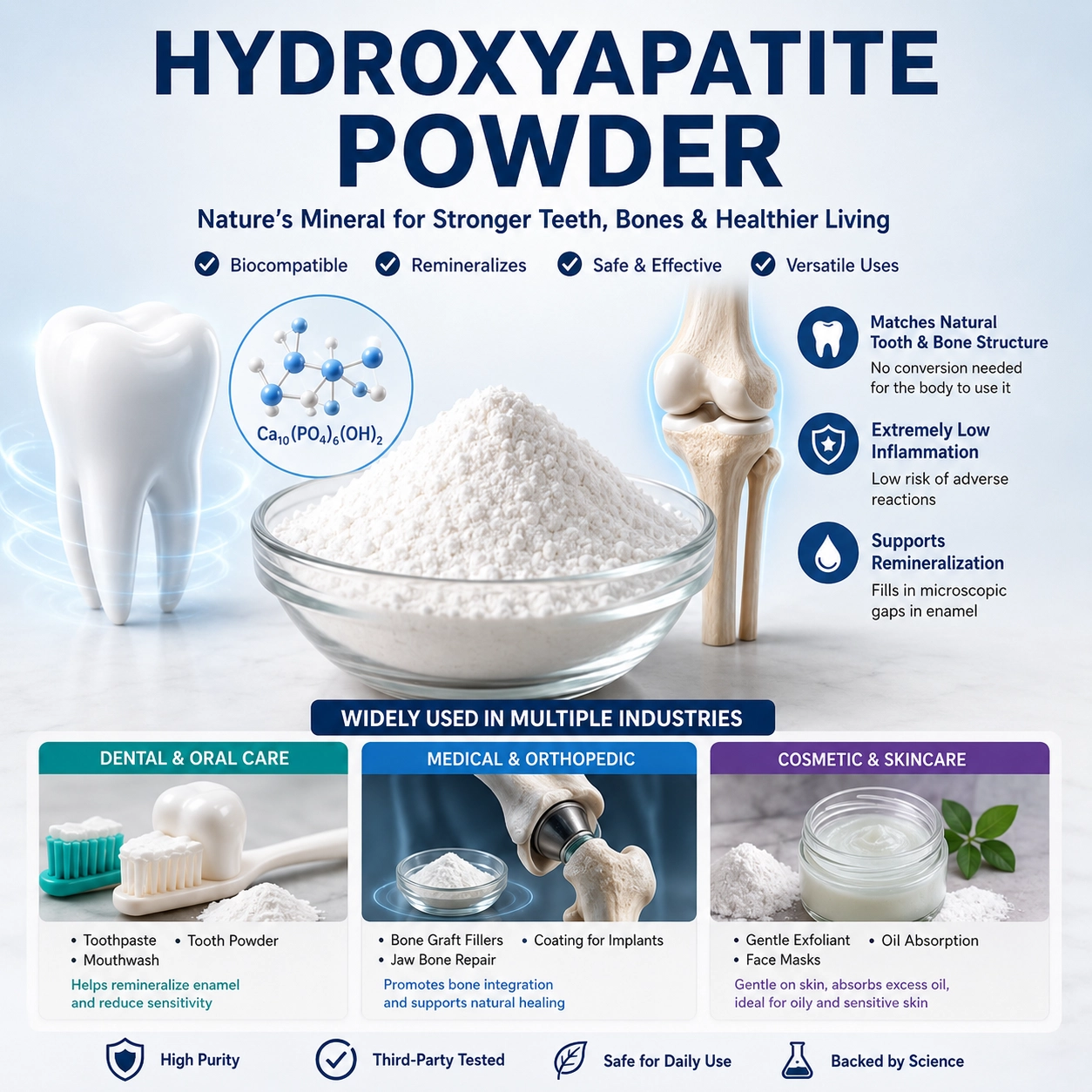 What Is Hydroxyapatite Powder and What Is Hydroxyapatite Powder Use Actually For?