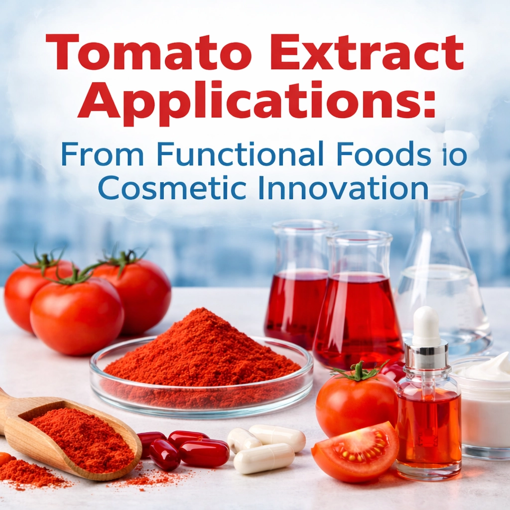Användning av tomatextrakt: från funktionell mat till kosmetisk innovation