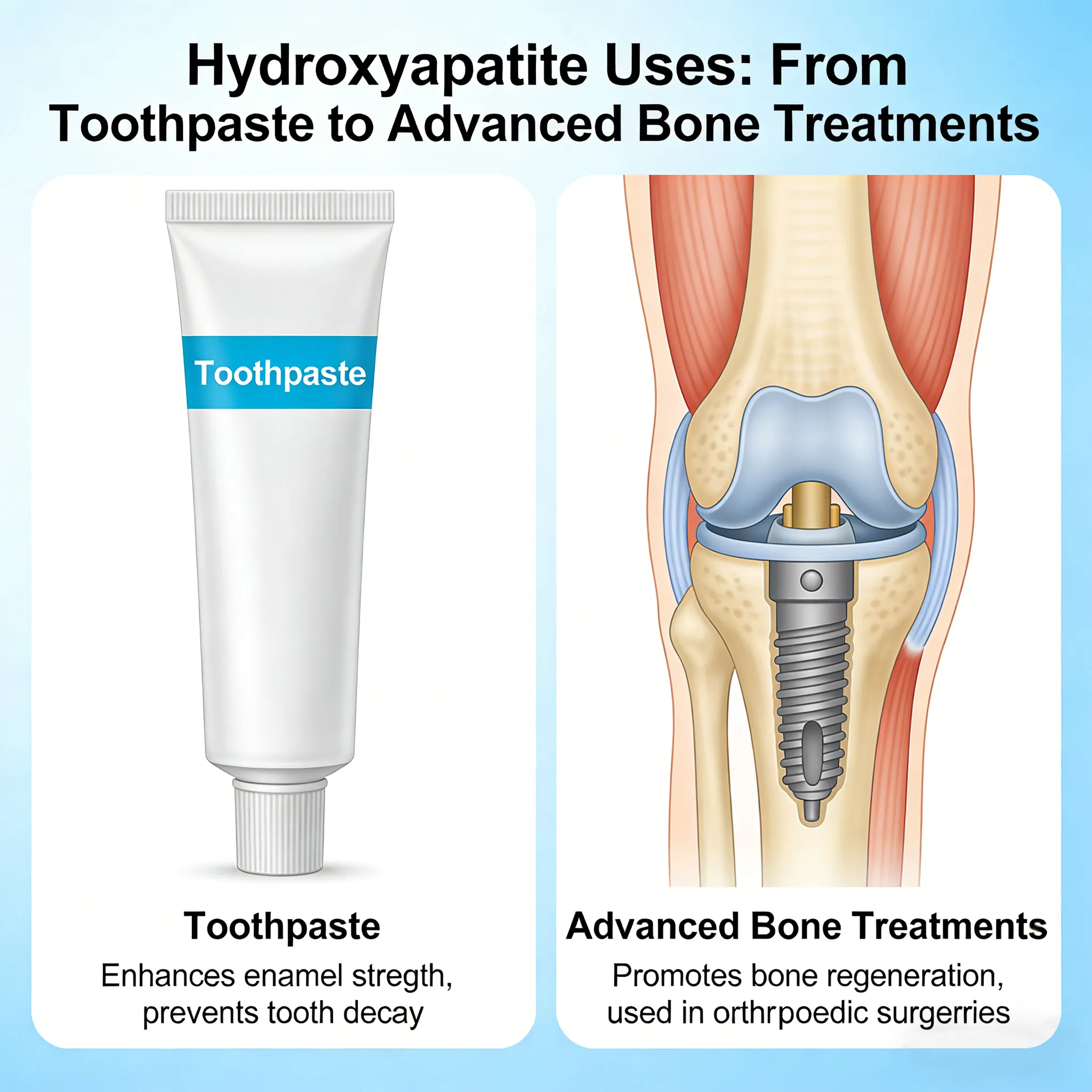 Användning av hydroxyapatit: Från tandkräm till avancerade benbehandlingar
